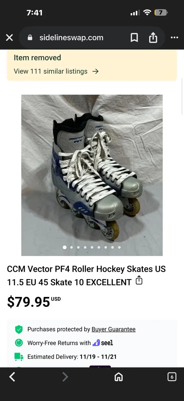 CCM Vector Inline Skates- Like New- size 8 image indicator(6)