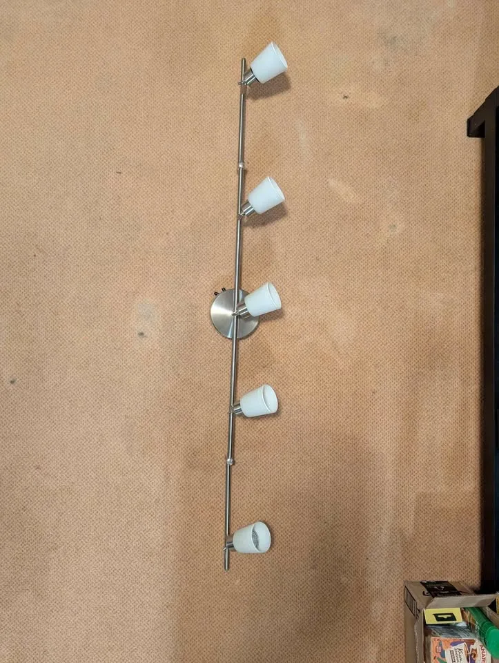 IKEA - TIDIG Ceiling light with 5 spotlights, nickel plated image indicator(2)