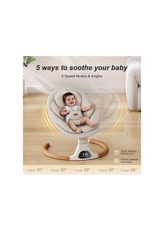 Stationary baby swings
