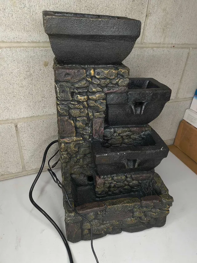 Angelo Décor Multi-Color Resin Fountain – LED Lights image indicator(2)