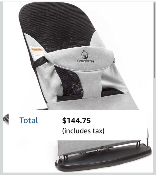 ComfyBumpy Baby Bouncer – Adjustable 3-Position Seat