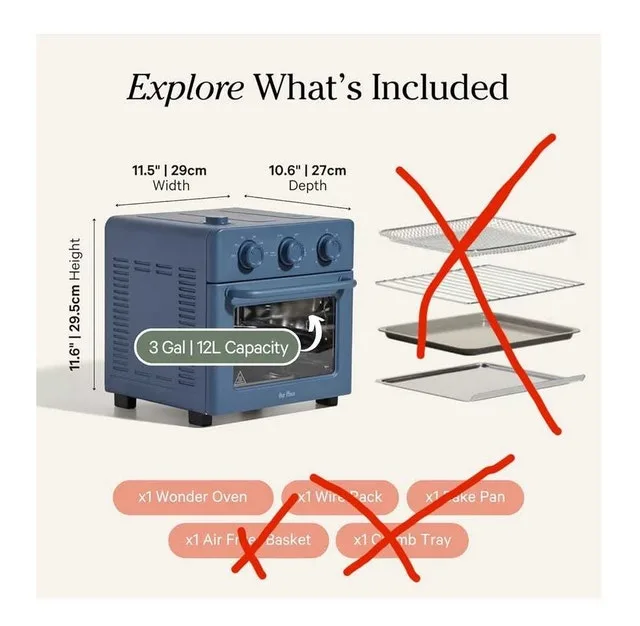 Our Place Wonder Oven – 6-in-1 Cosmetical damage/missed part image indicator(2)