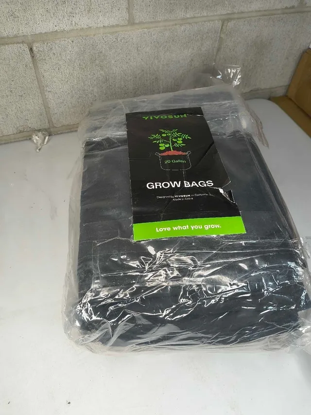 10-Pack 20 gallon Fabric Grow Bags – Thick Nonwoven image indicator(2)