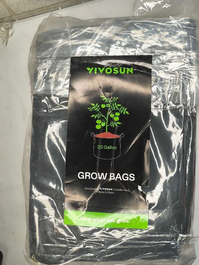 10-Pack 20 gallon Fabric Grow Bags – Thick Nonwoven image indicator(3)