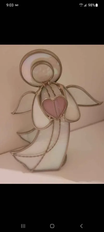 Tea light angel image indicator(2)