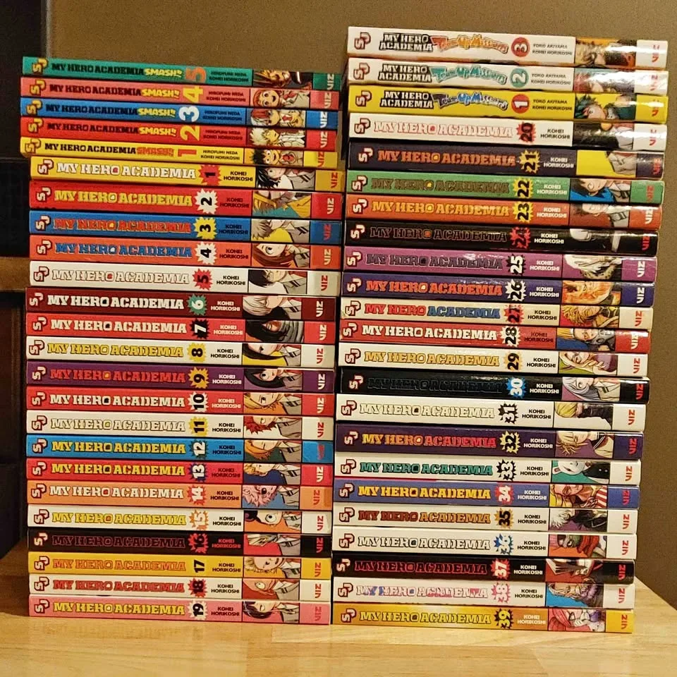 My Hero Academia 1-39 + 8 Vols of Side stories (47 manga books)