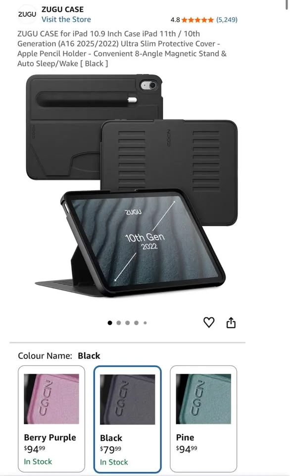 iPad 10th Gen Tablet Case Protective Cover 10.9 inches image indicator(6)