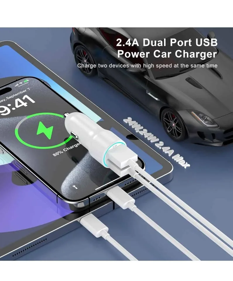 USB Car Charger image indicator(2)