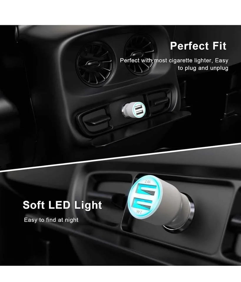 USB Car Charger image indicator(6)