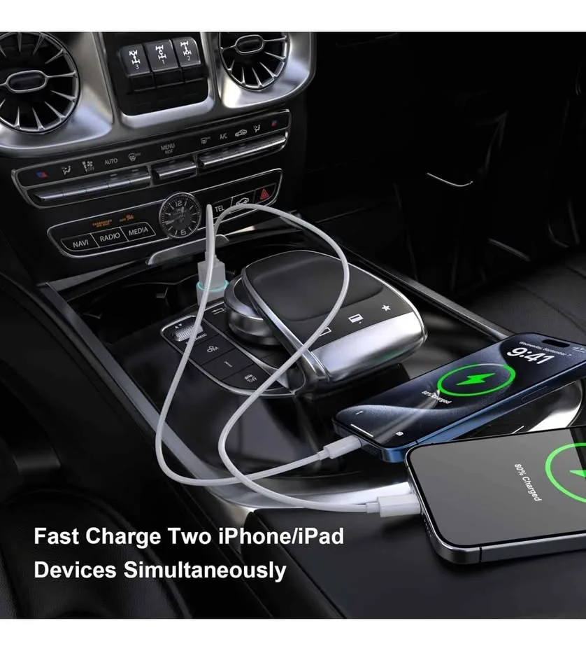 USB Car Charger image indicator(8)