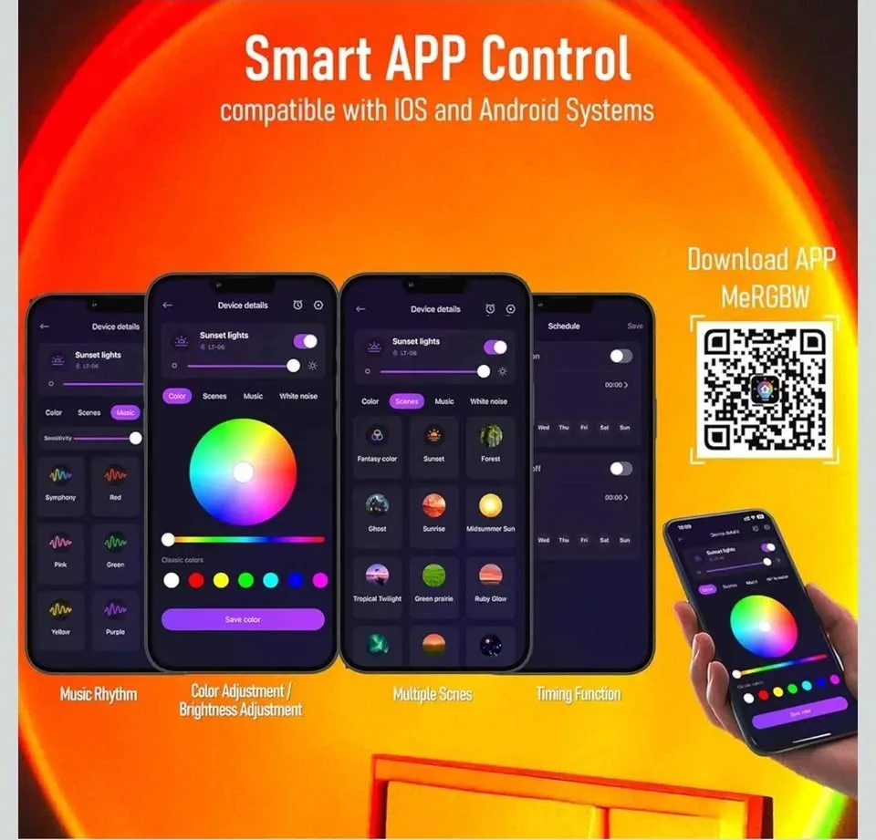 Sunset Lamp Projector image indicator(4)