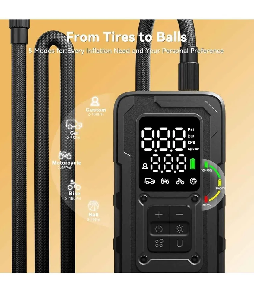 Tire Inflator Portable Air Compressor image indicator(5)