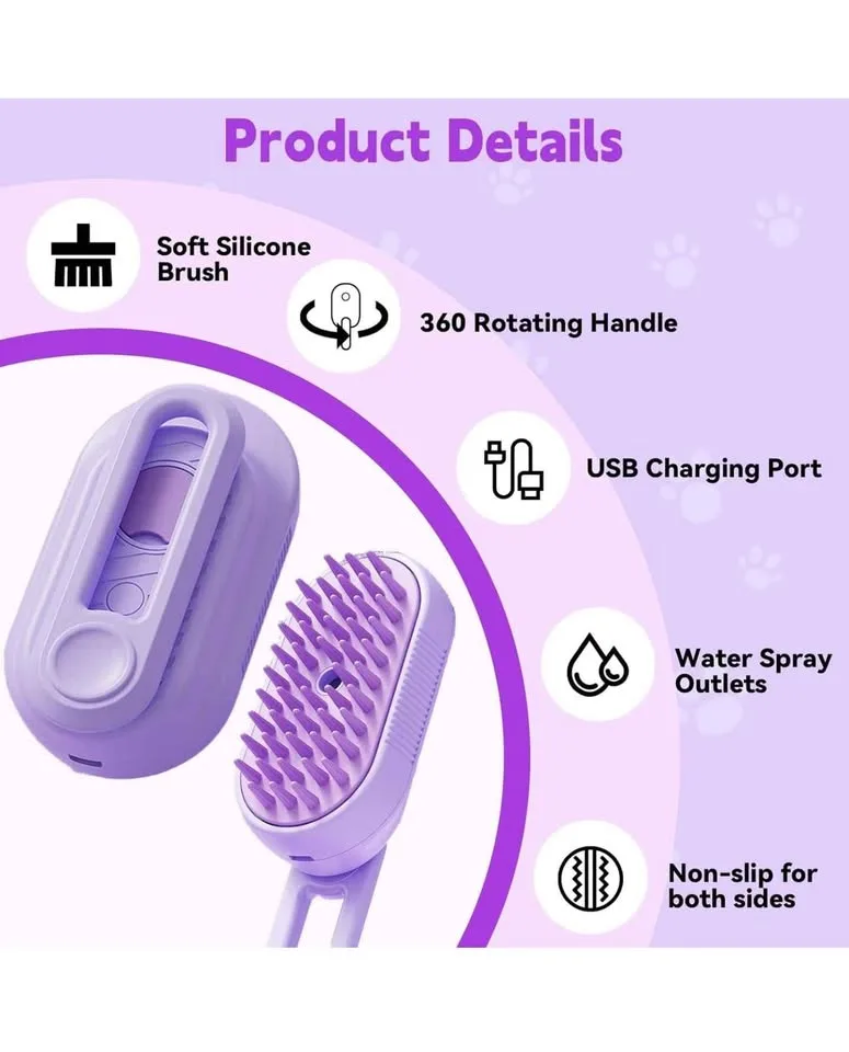 Cat Steam Brush for Shedding image indicator(2)