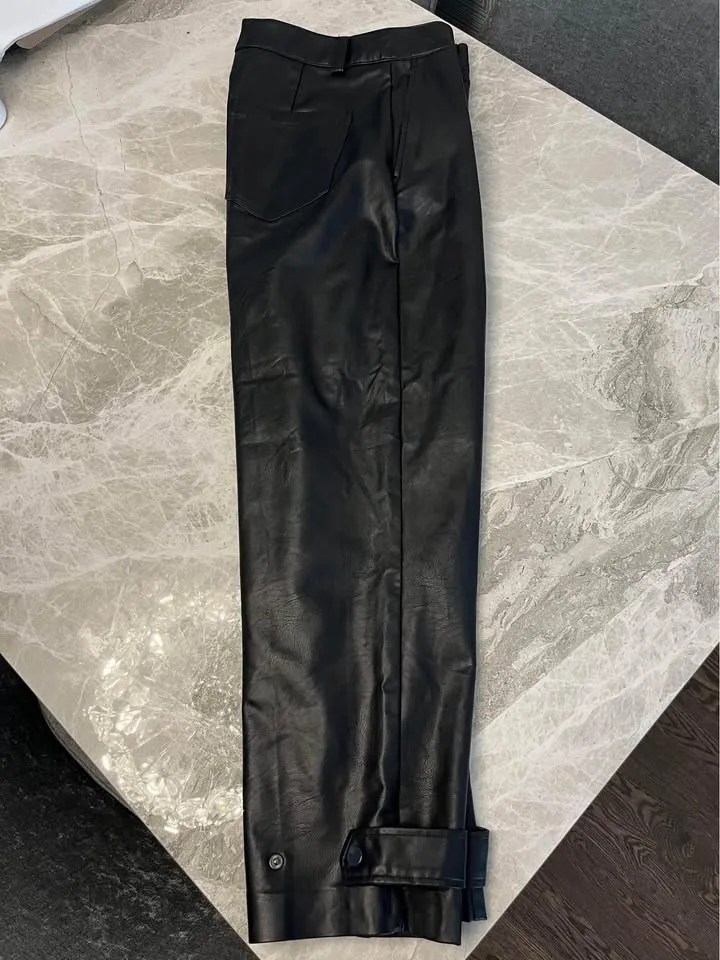 Dynamite Faux Leather Pant, Jet Black, size 10 image indicator(2)