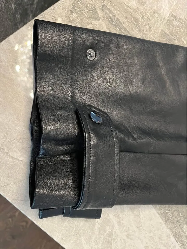 Dynamite Faux Leather Pant, Jet Black, size 10 image indicator(3)