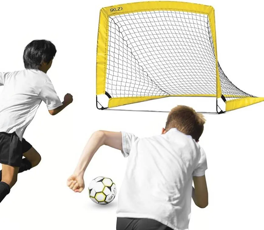 SKLZ Youth Soccer Net Black/Yellow, 4-Foot x 3-Foot (2 unit) image indicator(3)