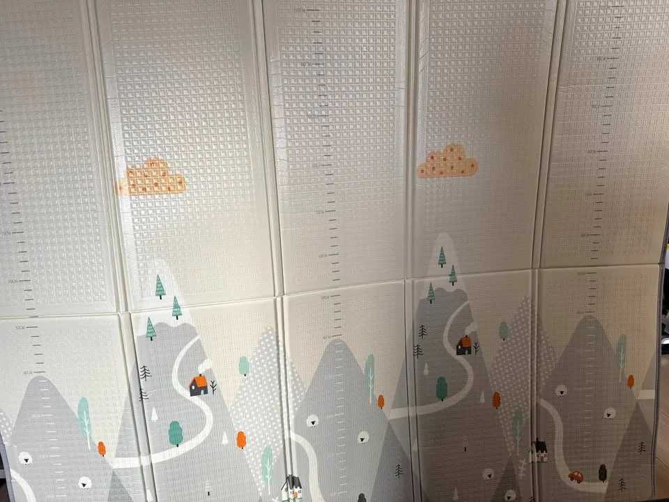 Large Baby Play Mat, 71"x59" Foldable & Reversable Large Baby Ma