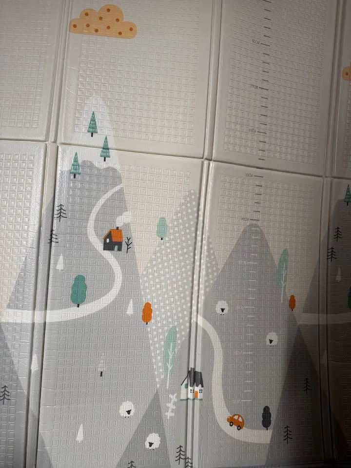 Large Baby Play Mat, 71"x59" Foldable & Reversable Large Baby Ma image indicator(2)