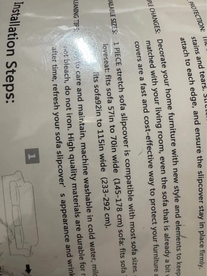 Pieces Loveseat Sofa Slipcover, Ivory image indicator(8)