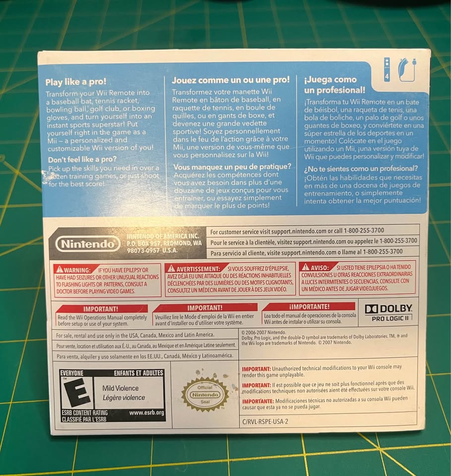Wii Sports (Nintendo Wii) – Original Sleeve, Manual & Disc - photo 2