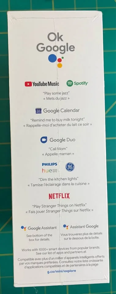 Google Nest Mini (2nd Gen) – Charcoal – Brand New Sealed image indicator(3)