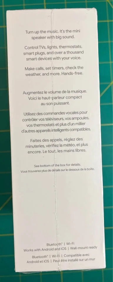 Google Nest Mini (2nd Gen) – Charcoal – Brand New Sealed image indicator(4)