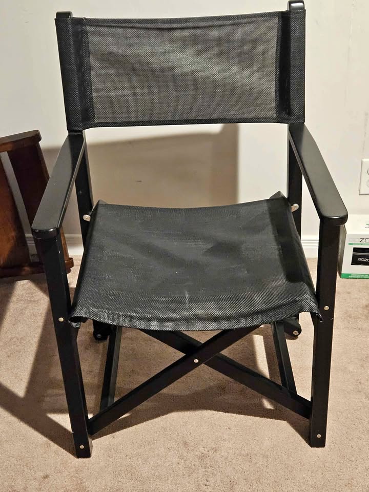 Black Director's Chair - Folding