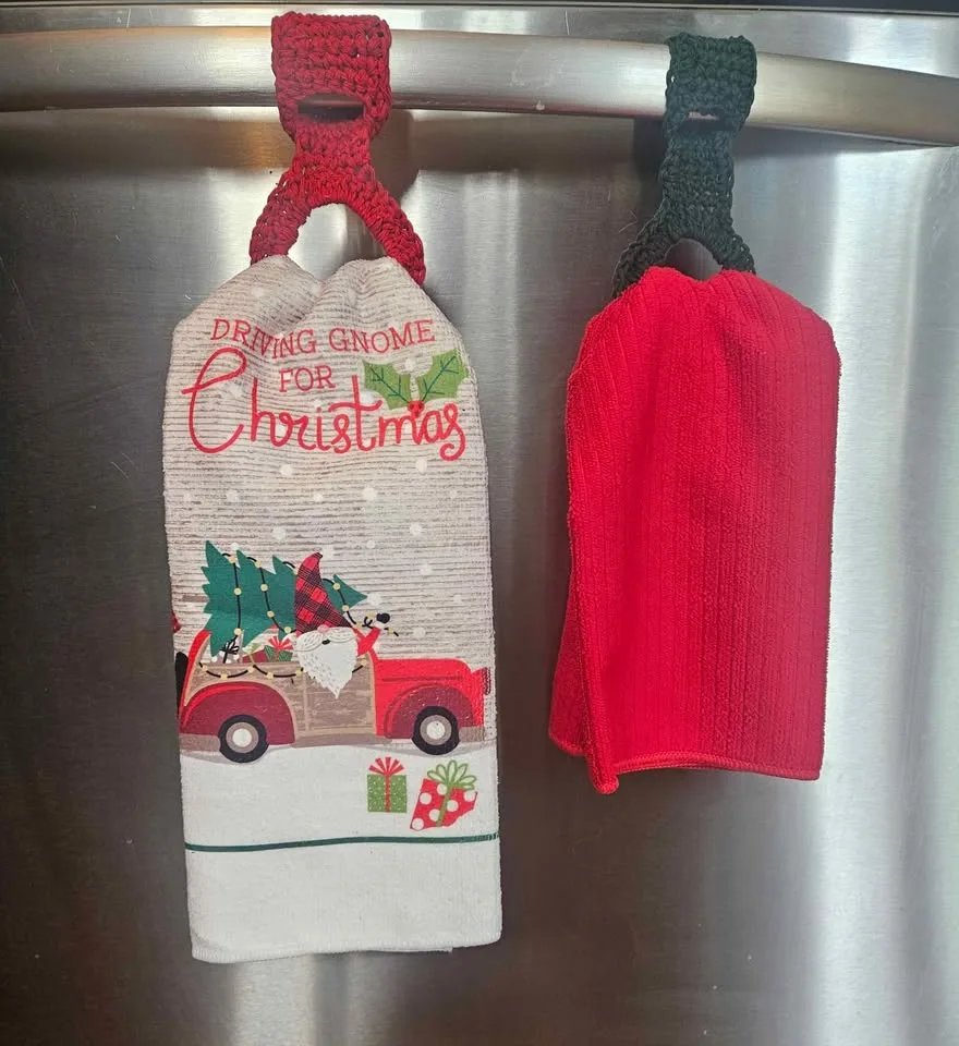 Fridge/stove towels with interchangeable toppers image indicator(3)