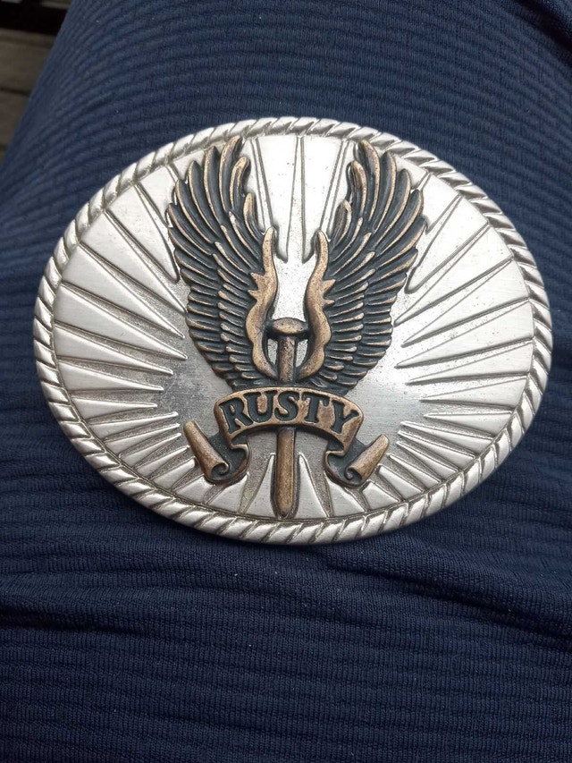 Rusty Belt Buckle