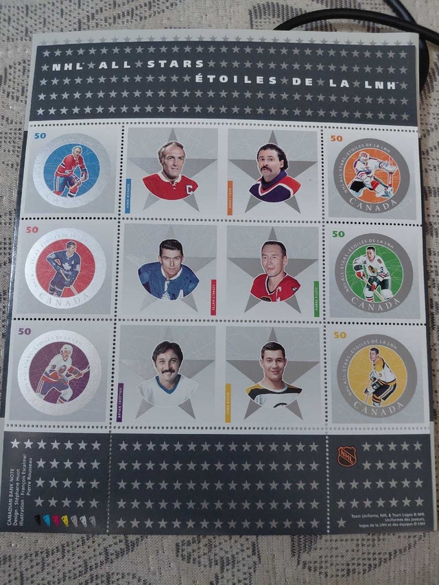 NHL All-Stars Stamps - photo 2