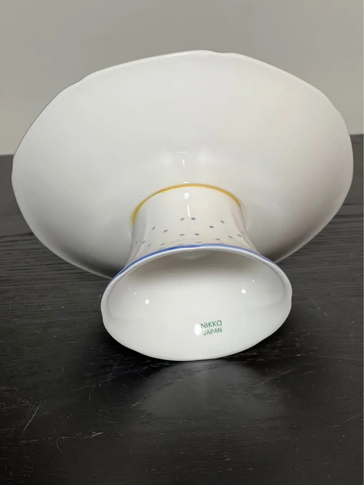 Nikko Blue Peony small candy compote or pedestal dish image indicator(5)