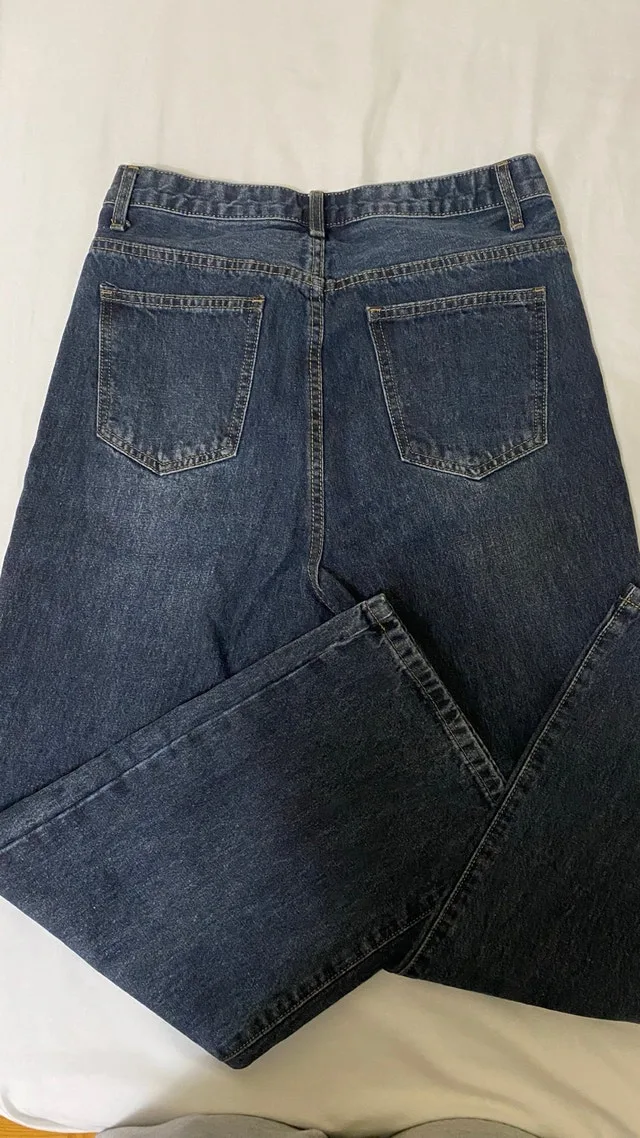 Deep blue washed jeans image indicator(3)