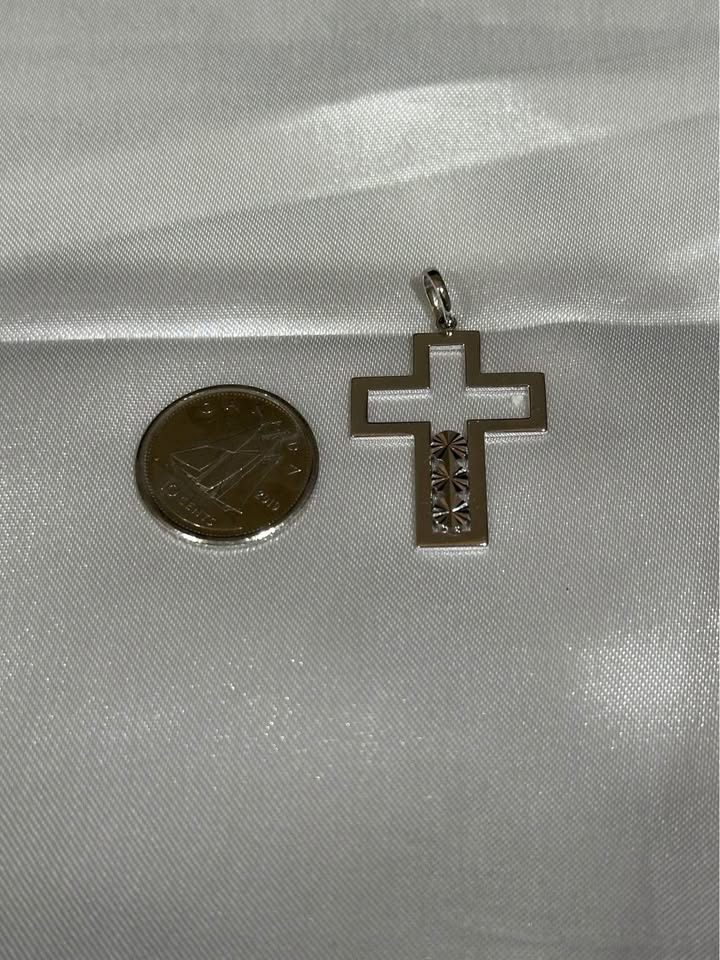 18k solid gold Cross Pendant - photo 3