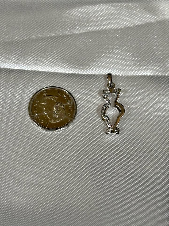 18k Teddy Bear Diamond 3D Pendant