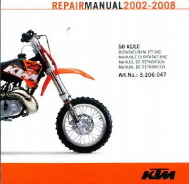 KTM 50 Repair Manual on Disc (2002-2008)