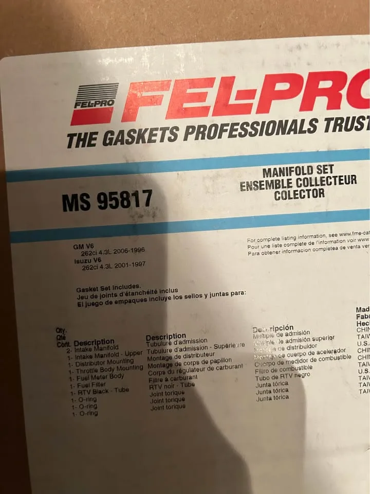 Gasket image indicator(3)