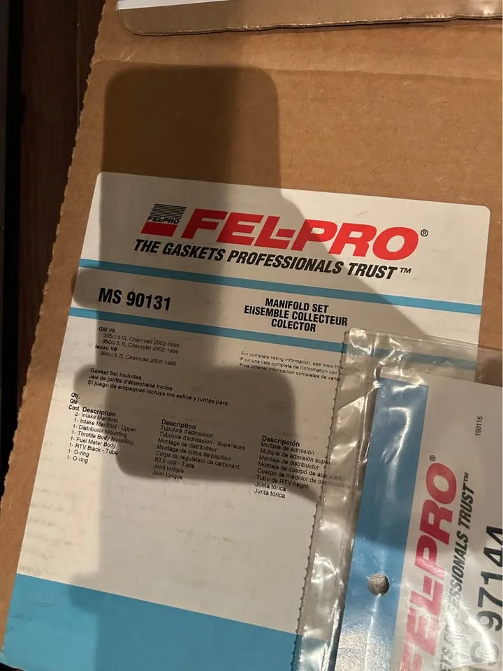 Gasket image indicator(6)