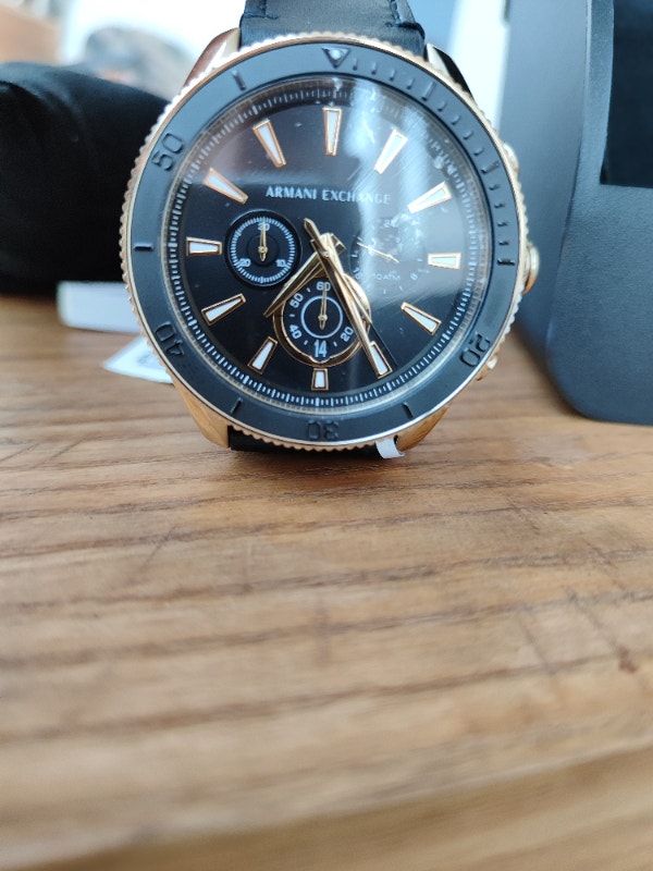 Armani Exchange watch (genuine leather strap,brand new+gift box) - photo 2
