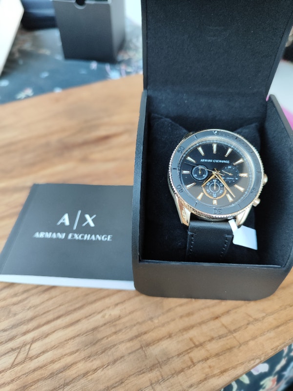 Armani Exchange watch (genuine leather strap,brand new+gift box) - photo 4