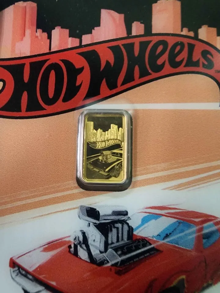 Hot Wheels 1gram gold bar, very hard to find image indicator(2)