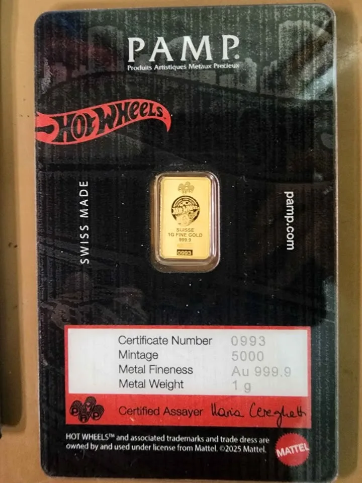 Hot Wheels 1gram gold bar, very hard to find image indicator(3)