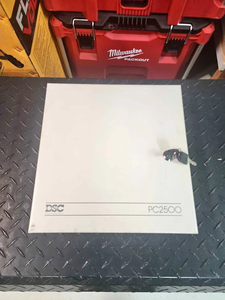 Metal electrical box with lock and 2 key thumbnail