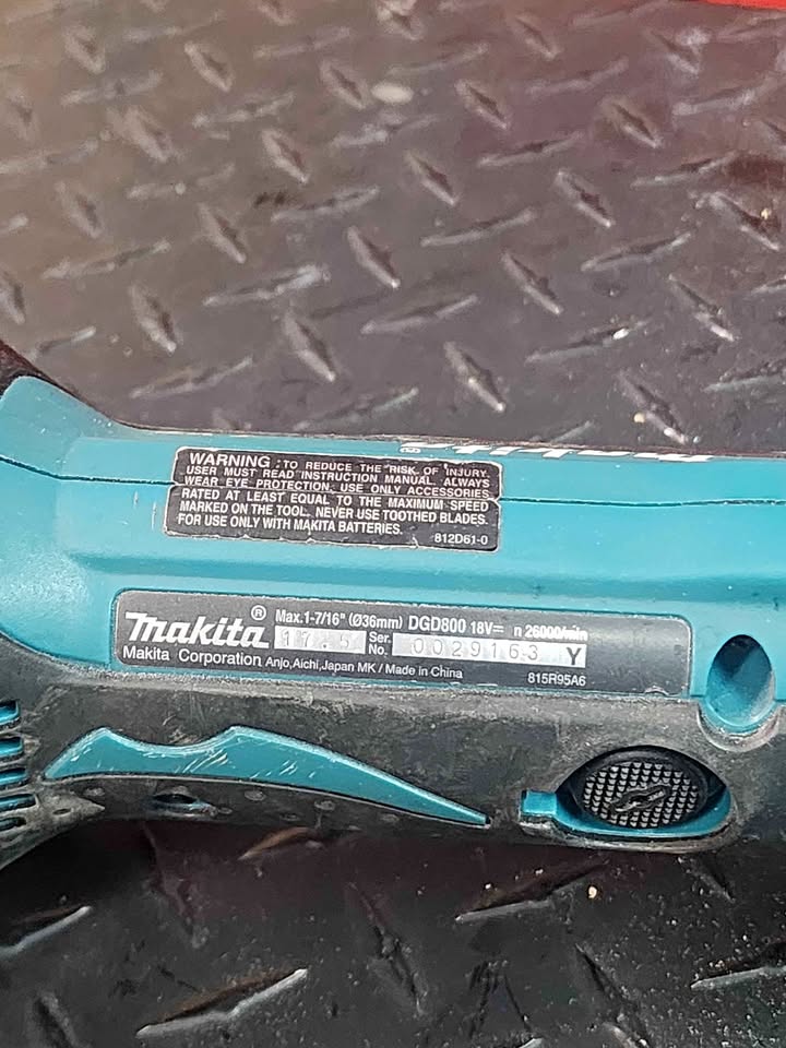 Makita die grinder 18v cordless