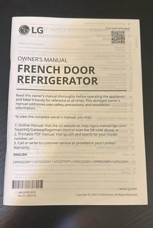 LG French Door Refrigerator LRFNS2200S - Stainless image indicator(5)