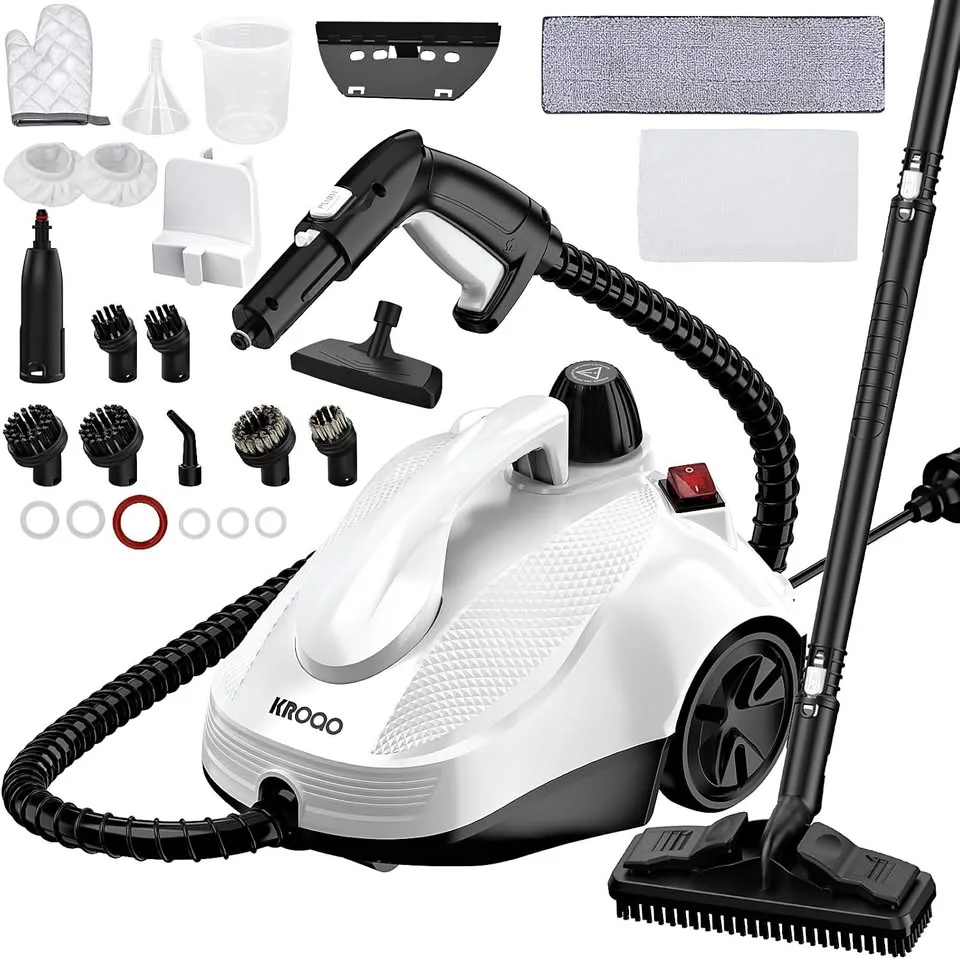 KROQO Steam Cleaner, Steam Mop with 23 Accessories