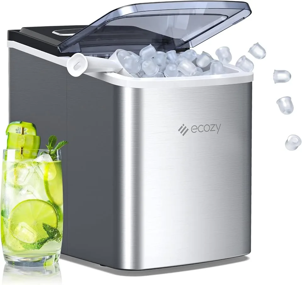 ecozy Portable Ice Maker Countertop (IM-BS260A-Sliver)
