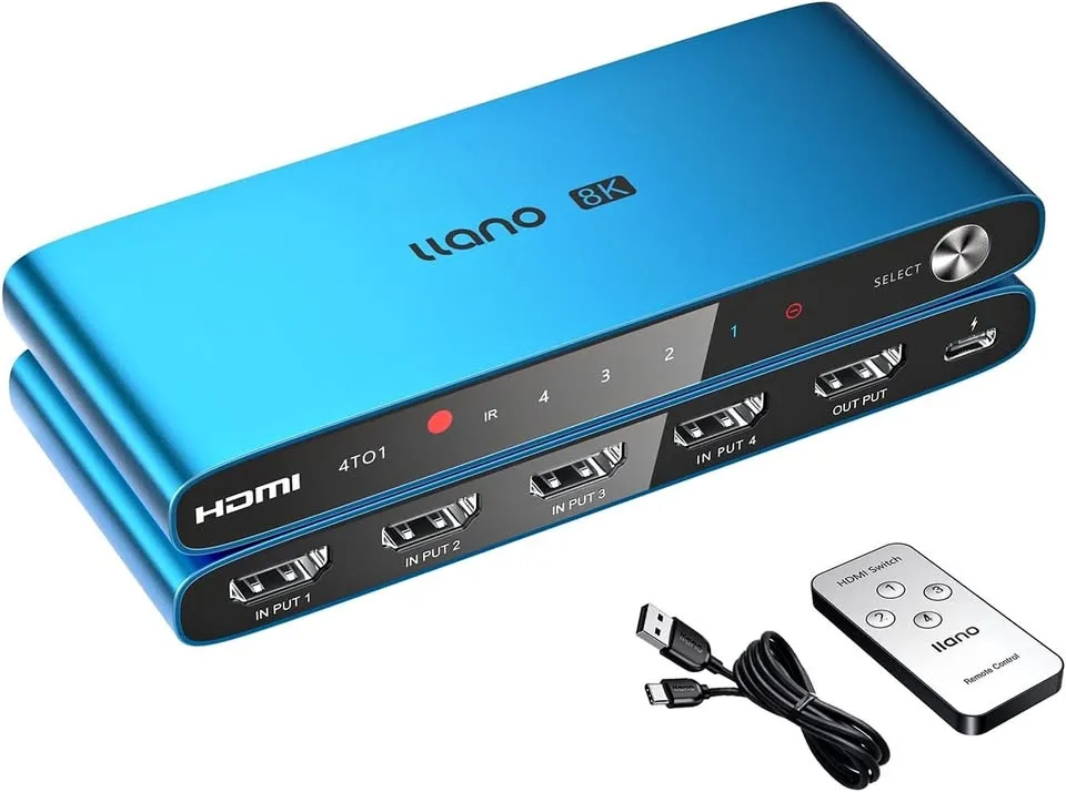 HDMI 2.1 Switch 4K@120Hz 8K@60Hz 4 in 1 Out thumbnail