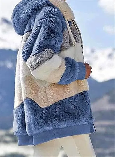 Allmloers Women's Faux Fur Fleece Coat thumbnail