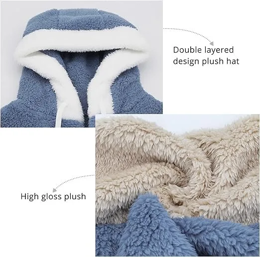 Allmloers Women's Faux Fur Fleece Coat image indicator(4)