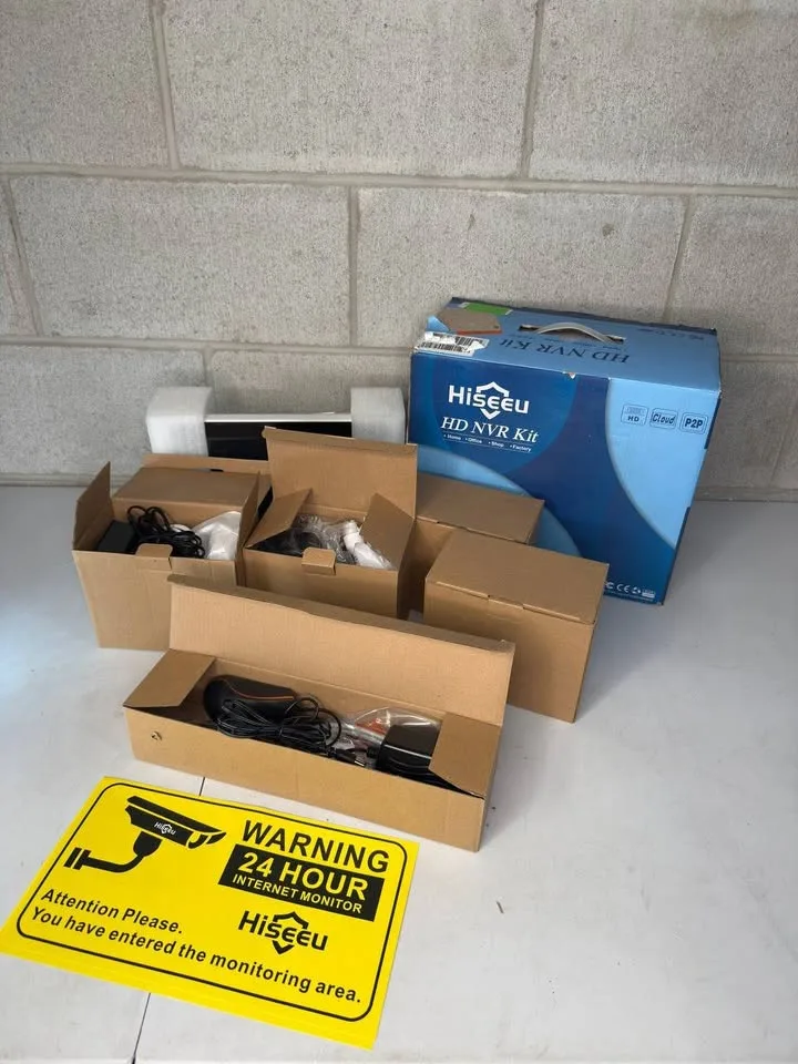 Hiseeu Wireless Security Camera System, 4PCS 5MP Outdoor Camera image indicator(2)